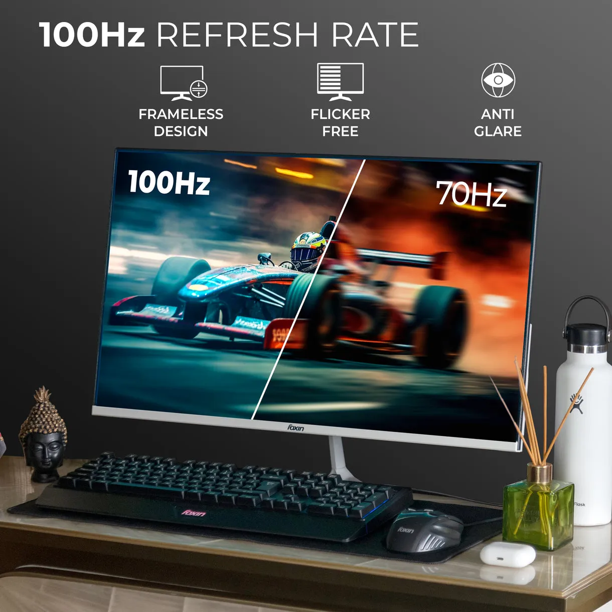 Foxin LED Monitor 27" FHD IPS 100Hz with HDMI | VGA | Speaker (Elite) view 4